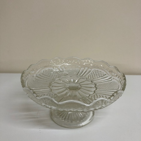 Vintage Cut Glass Cake Stand (5a) — Out Of The Ordinary Events