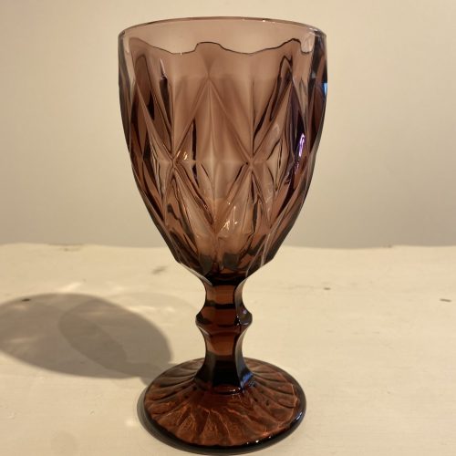 amethyst wine goblet