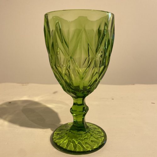 green wine goblet