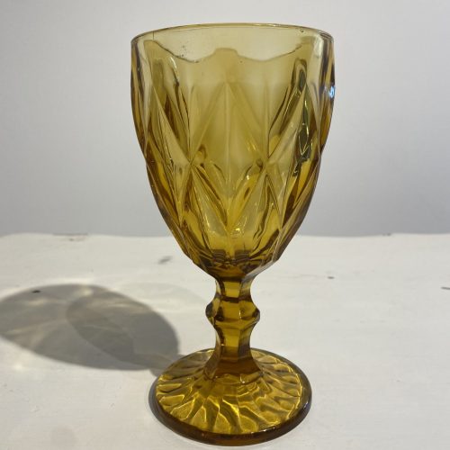 amber wine goblet